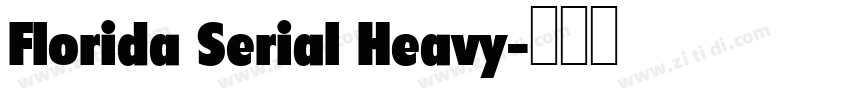 Florida Serial Heavy字体转换